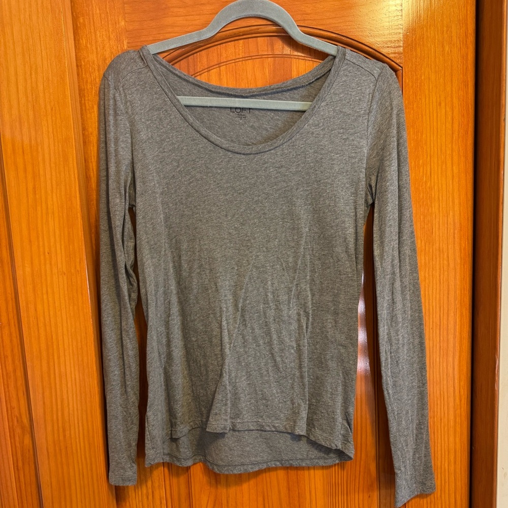 Loft Dark Gray Long Sleeves